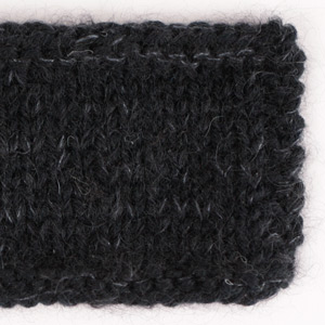 Swatch of Karisma 05, black																	+ DROPS Kid-Silk 02, black