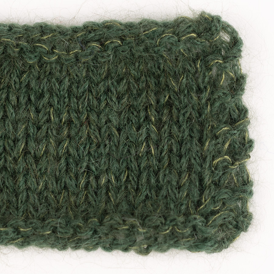 Yarn combinations of Kid-Silk 19, mørk grønn + DROPS Sky 20, mørk eføy