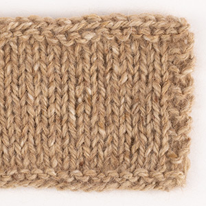 Swatch of Kid-Silk 42, mandel																	+ DROPS Soft Tweed 04, cookie dough