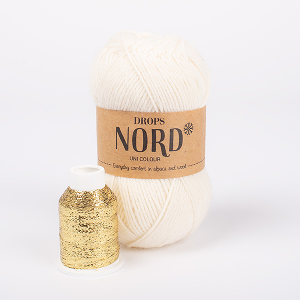 Yarn combination skeins of nord01-glitter01