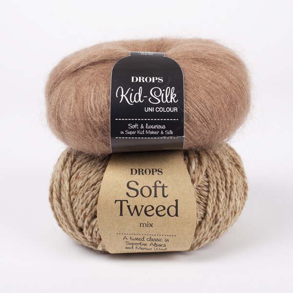 Yarn combination skeins of softtweed04-kidsilk42