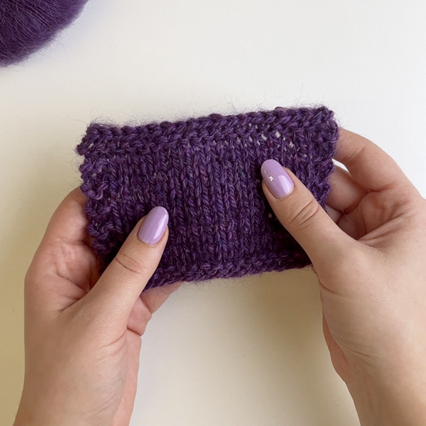 Yarn combination video thumbnail of DROPS Kid-Silk 16, dark purple + DROPS Soft Tweed 15, purple rain