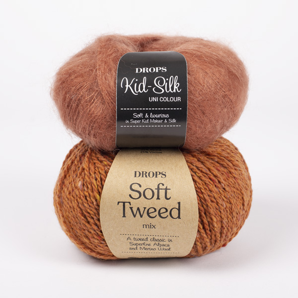 Yarn combination skeins of softtweed18-kidsilk33