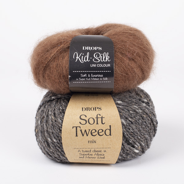 Yarn combination skeins of softtweed8-kidsilk35